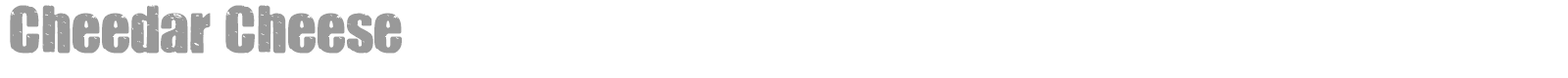 Cheedar Cheese font preview